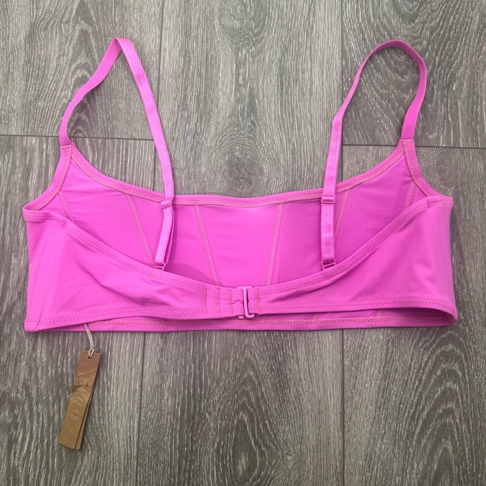 NWT SKIMS Fit Everybody Corset Top Neon Pink Size 3X - Picture 5 of 9